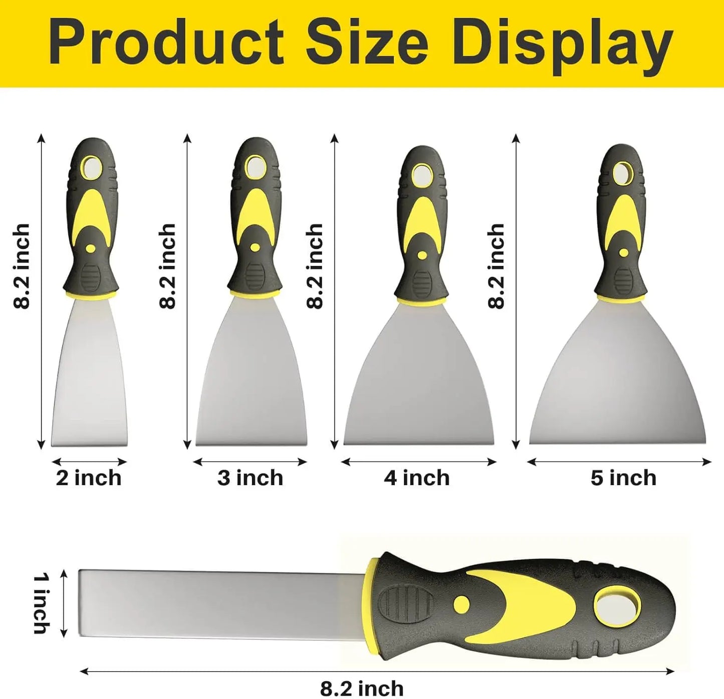 Versatile 5-Piece Putty Knife Set